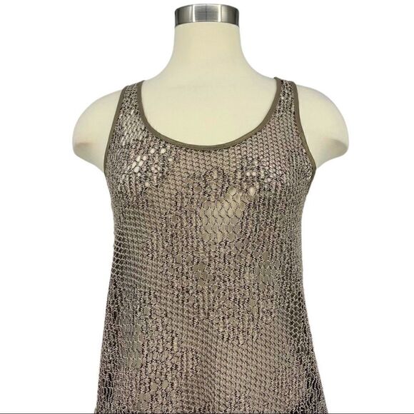 NWOT THE LIMITED Metallic Crochet Tank Top - Picture 4 of 10